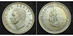 5 Шиллинг Южно-Африканская Республика (1910 - ) Серебро Георг VI (1895-1952)