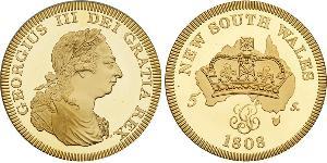 5 Shilling 澳大利亚 金 喬治三世 (1738-1820)