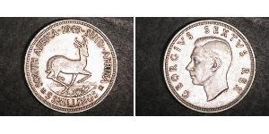 5 Shilling 南非 (1910 - ) 銀 乔治六世 (1895-1952)