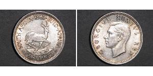 5 Shilling 南非 (1910 - ) 銀 乔治六世 (1895-1952)