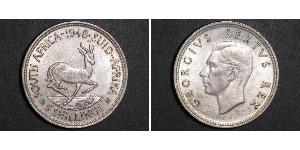 5 Shilling 南非 (1910 - ) 銀 乔治六世 (1895-1952)