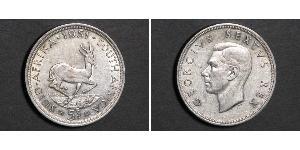 5 Shilling 南非 (1910 - ) 銀 乔治六世 (1895-1952)