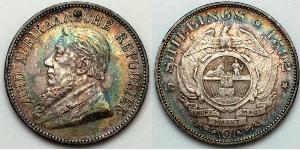 5 Shilling 南非 (1910 - ) 銀 保罗·克留格尔 (1825 - 1904)