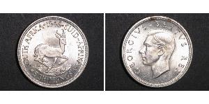 5 Shilling 南非 (1910 - ) 銀 乔治六世 (1895-1952)