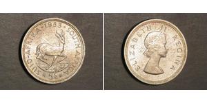 5 Shilling 南非 (1910 - ) 銀 伊丽莎白二世 (1926-2022)