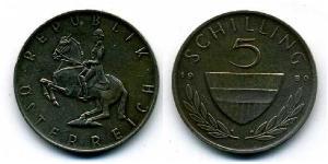 5 Shilling 奥地利 銅/镍 