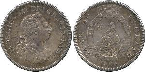 5 Shilling / 1 Dollar Britisches Weltreich (1497 - 1949) / Vereinigtes Königreich von Großbritannien und Irland (1801-1922) Silber Georg III (1738-1820)