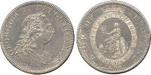5 Shilling / 1 Dollar Britisches Weltreich (1497 - 1949) / Vereinigtes Königreich von Großbritannien und Irland (1801-1922) Silber Georg III (1738-1820)