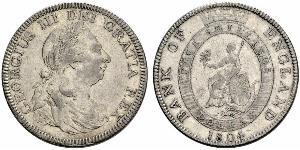 5 Shilling / 1 Dollaro Regno Unito di Gran Bretagna e Irlanda (1801-1922) / Impero britannico (1497 - 1949) Argento Giorgio III (1738-1820)
