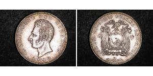 5 Sucre Ecuador (1830 - ) Argento Antonio José de Sucre (1795 - 1830)