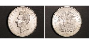 5 Sucre Ecuador (1830 - ) Plata Antonio José de Sucre (1795 - 1830)