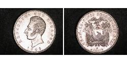 5 Sucre Ecuador (1830 - ) Silver Antonio José de Sucre (1795 - 1830)