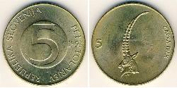 5 Tolar Slovenia (1991 - ) Brass 