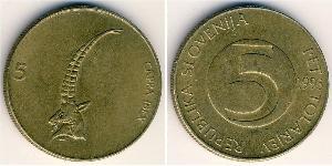 5 Tolar Slovenia (1991 - ) Brass 