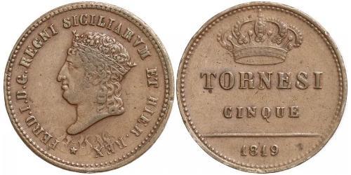 5 Tornesi Italian city-states Rame 