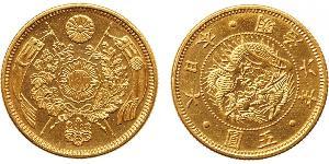 5 Yen Empire of Japan (1868-1947) Gold Meiji the Great (1852 - 1912)