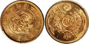 5 Yen Empire of Japan (1868-1947) Gold Meiji the Great (1852 - 1912)