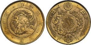 5 Yen Japanisches Kaiserreich (1868-1947) Gold Meiji the Great (1852 - 1912)