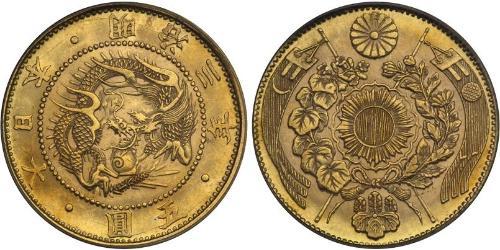 5 Yen Japanisches Kaiserreich (1868-1947) Gold Meiji the Great (1852 - 1912)