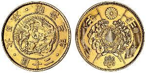 5 Yen Empire du Japon (1868-1947) Or Meiji the Great (1852 - 1912)