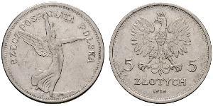 5 Zloty Deuxième République de Pologne (1918 - 1939) Argent 
