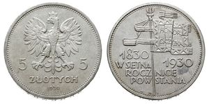 5 Zloty Deuxième République de Pologne (1918 - 1939) Argent 