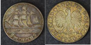 5 Zloty Deuxième République de Pologne (1918 - 1939) Argent 