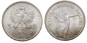 5 Zloty Deuxième République de Pologne (1918 - 1939) Argent 