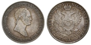 5 Zloty Impero russo (1720-1917) Argento Alessandro I (1777-1825)