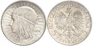 5 Zloty Seconda Repubblica Polacca (1918 - 1939) Argento Giovanni III di Polonia (1629-1696)