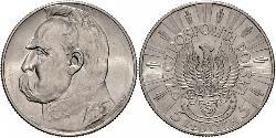 5 Zloty Zweite Polnische Republik (1918 - 1939) Silber Józef Piłsudski