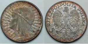 5 Zloty Zweite Polnische Republik (1918 - 1939) Silber Johann III. Sobieski (1629-1696)