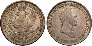 5 Zloty Russian Empire (1720-1917) Silver Alexander I of Russia (1777-1825)