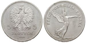 5 Zloty Second Polish Republic (1918 - 1939) Silver 
