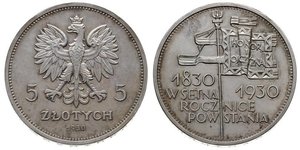 5 Zloty Second Polish Republic (1918 - 1939) Silver 