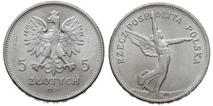 5 Zloty Second Polish Republic (1918 - 1939) Silver 