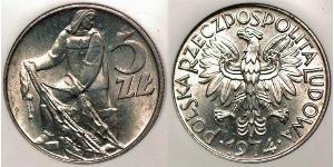 5 Zloty República Popular de Polonia (1952-1990)  