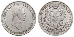 5 Zloty 俄罗斯帝国 (1721 - 1917) 銀 亚历山大一世 (俄国)  (1777-1825)