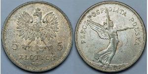 5 Zloty 波兰第二共和国 (1918 - 1939) 銀 