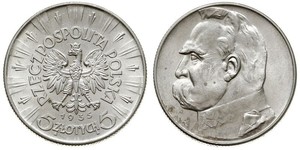 5 Zloty 波兰第二共和国 (1918 - 1939) 銀 约瑟夫·毕苏斯基