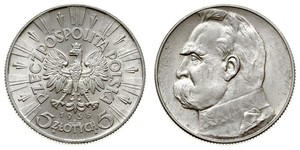 5 Zloty 波兰第二共和国 (1918 - 1939) 銀 约瑟夫·毕苏斯基