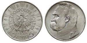 5 Zloty 波兰第二共和国 (1918 - 1939) 銀 约瑟夫·毕苏斯基