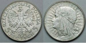 5 Zloty 波兰第二共和国 (1918 - 1939) 銀 扬三世 (波兰)
