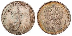 5 Zloty 波兰第二共和国 (1918 - 1939) 銀 