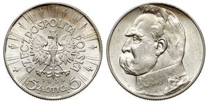 5 Zloty 波兰第二共和国 (1918 - 1939) 銀 约瑟夫·毕苏斯基