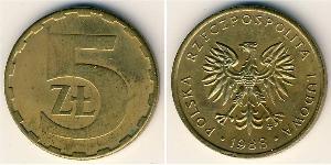 5 Zloty 波兰人民共和国 (1944 - 1989) 黃銅 