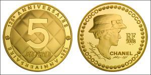 5 Євро French Fifth Republic (1958 - ) Золото Коко Шанель