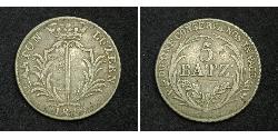 5 Батц Швейцарія Срібло 