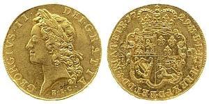 5 Гинея Королевство Великобритания (1707-1801) Золото Георг II (1683-1760)