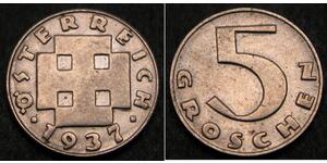 5 Грош Federal State of Austria (1934-1938) Нікель/Мідь 